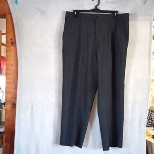 Apt.9 Men's Charcoal Pin Striped Flat Front Dress Pants Size 40x30.